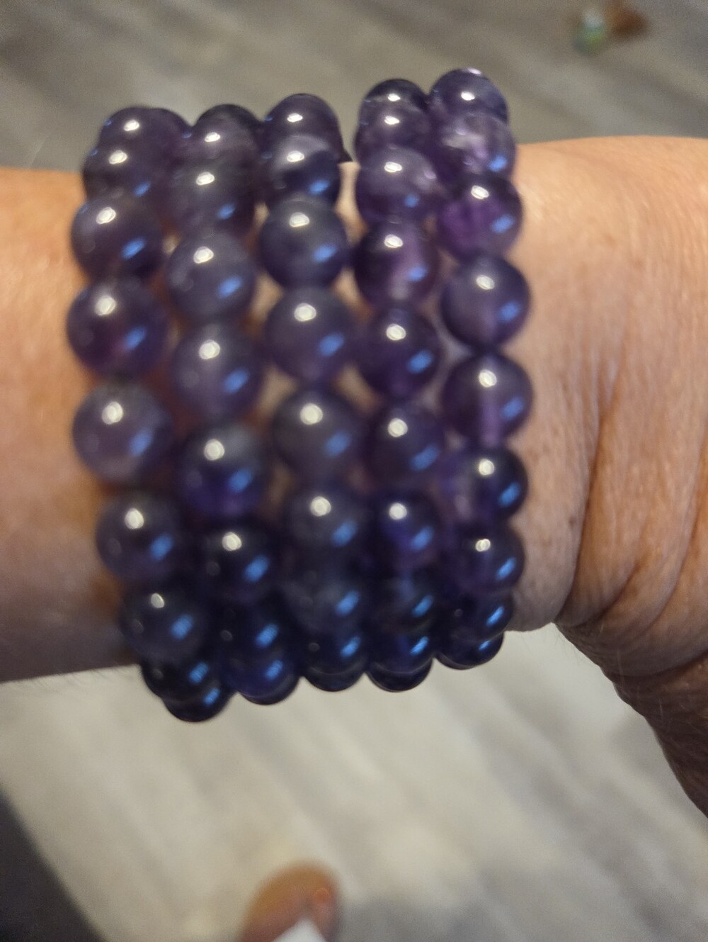 Vintage Genuine Amethyst Wrap Bracelet